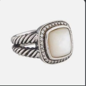 Silver David Yurman Mother of Pearl Ring